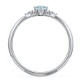 thumbnail image 4 of Birthstone Oval Ring with Shoulder Accents - Blue Topaz (December), 4 of 5