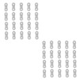 thumbnail image 2 of yingyy 20 Pieces Fastener Buckles Parachute Cord Buckle Wear-resistant Pull Rope Adjuster Outdoor Large Awning Wind Ropes Stopper Silver 2Set, 2 of 6