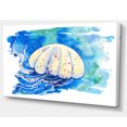 thumbnail image 2 of Peinture Aquarelle Méduse - Impression d'Art Abstrait sur Toile, 2 of 3