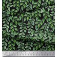 thumbnail image 3 of Soimoi Moss Georgette Fabric Leaves Panel Fabric Prints By Yard 42 Inch Wide, 3 of 3