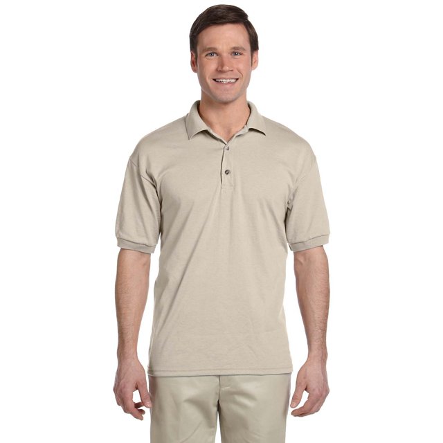 Gildan Polo Adulte 6 oz, Maillot 50/50 - Sable - 2TG