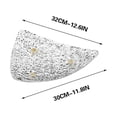 thumbnail image 3 of Vaidha Plateau de Présentation pour Fruits Glacier Motif Table Basse Fruits Fruits Secs Collation, 3 of 3