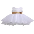 thumbnail image 3 of Robe de Cérémonie pour Tout-Petites Filles, Paillettes, Nœud, Dos Nu, Princesse, Robes de Fête, 3 of 3