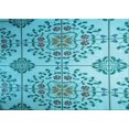 thumbnail image 1 of Ahgly Company Machine Washable Indoor Rectangle Transitional Light Sea Green Area Rugs, 8' x 12', 1 of 7