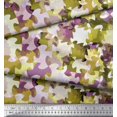 thumbnail image 3 of Soimoi Moss Georgette Fabric Two Tone Camouflage Decor Fabric Printed Yard 42 Inch Wide, 3 of 3