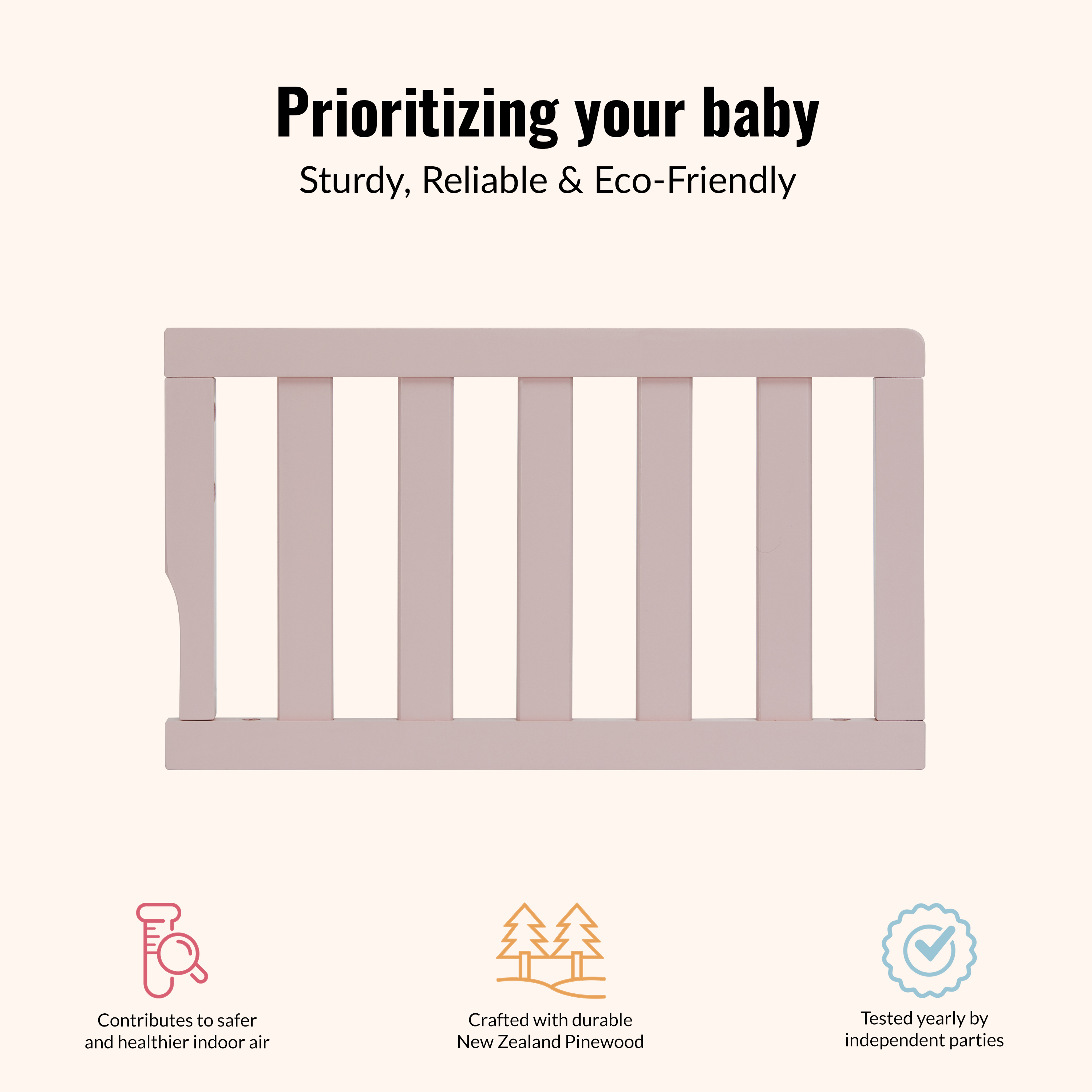 Dream On Me Universal Convertible Crib Toddler Guard Rail