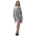 thumbnail image 2 of Moomaya Robe de Cocktail Imprimée à Manches Longues Tenues de Noël Robe Courte pour les Fêtes, 2 of 4