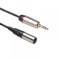 thumbnail image 3 of Audio Cable 3.5mm Male To Mini XLR 3 Pin Male Line Cord For SLR Camera 0.3m, 3 of 4