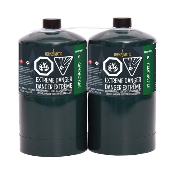 Bouteille de gaz de camping au propane Bernzomatic - Paquet de 2