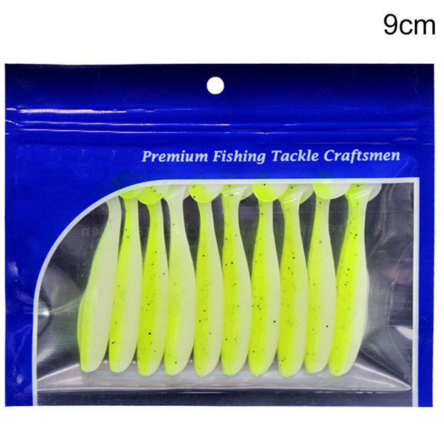 Maoww 10pcs Simulation Fishing Baits Reusable Fishing Lures Portable PVC Artificial Baits 9cm Type 4