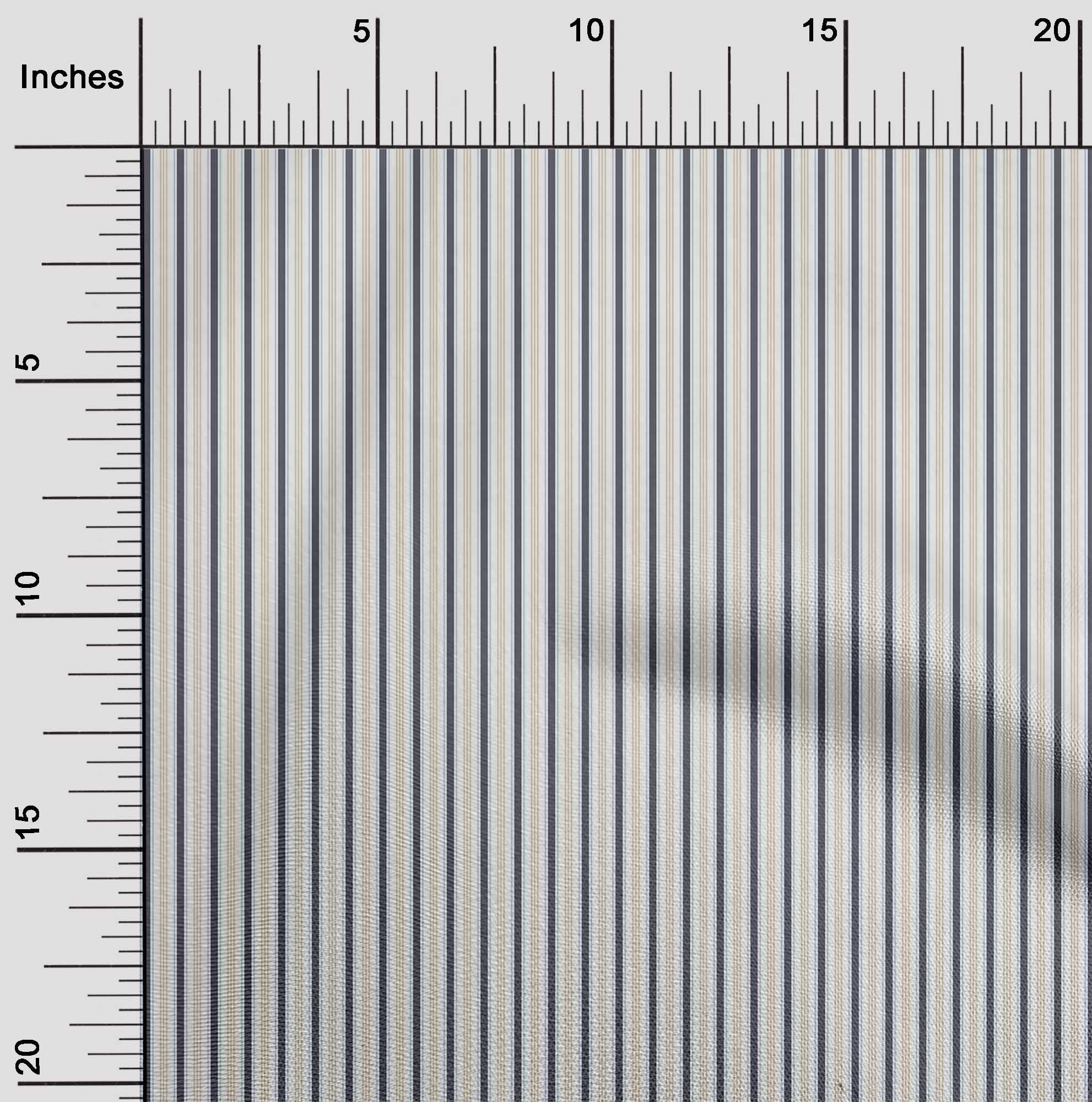 oneOone Viscose Chiffon Fabric Multicolor Stripe Fabric Prints By Yard 42 Inch Wide