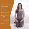 thumbnail image 4 of Mindful Modern Pro Bamboo Meditation Bench, Wood Frame Foldable w/Cushion, 4 of 7