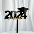 thumbnail image 2 of Kitchen Cake Inserts 2025 Graduation Season Acrylic Cake Card Happy Graduation Cake Decoration Party Supplies, Kitchen Cake inserts, 2 of 4