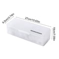 thumbnail image 3 of Kadlawus Desktop Drawer Storage Box for Office, 7 Compartments Organizer with Flip Cover, Transparent Plastic Small Item Organizing Box for Accessories, Data Cables, Charging Heads, 3 of 6