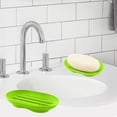 thumbnail image 1 of Soap Drainer Box, Non-Slip Silicone Soap Holder, Bathroom Soap Tray with Drain Holes, Compact Soap Dish for Countertop, Shower, Kitchen, Easy to Clean, Neat Decor, Space-Saving Design, 1 of 6