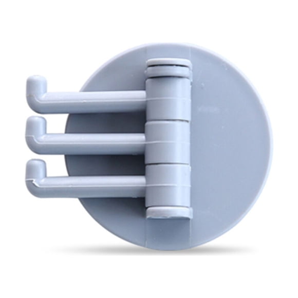 Kitchen Door Hook Self-adhesive Hanger Wall-mounted Tools Adjustable Punch-free Home Holder Accessories for Clothes Key Grey & 5 Pieces