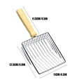 thumbnail image 2 of Vaidha Metal Litter, Stainless Steel Sand Substrate Shovel Fine Mesh, Non-Stick Fast Sifting Litter, Litter Cleaner, 2 of 4