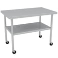 thumbnail image 1 of BeesClover Heavy-Duty Stainless Steel Work & Prep Table, NSF Commercial-Grade Table with Adjustable Lower Shelf for Kitchen, Restaurant, Home, Garage, Hotel, 1 of 5
