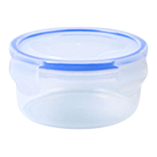 Bigersell Plastic Food Storage Containers with Snap Lids Airtight Round Cereal Storage Containers Grain for Rice, Pasta, Flour and Sugar Kitchen Pantry Organization and Storage A