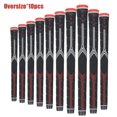 thumbnail image 1 of 10PC Premium Golf Grip â€“ Black Rubber Anti-Slip Handle (Standard/Medium/XL) â€“ High Feedback Golf Club Grip for Enhanced Control Oversize Red10pcs, 1 of 6