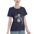 thumbnail image 2 of Women's Basic Short Sleeve T-Shirt Attacking Giant Levi Ackerman, 2 of 6