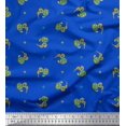 thumbnail image 1 of Soimoi polyester Crepe Fabric Square & Floral Artistic Fabric Prints By Yard 52 Inch Wide, 1 of 1