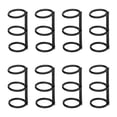 thumbnail image 1 of 8Pieces 3 Ring Metal Loose Leaf Binders Reusable Book Rings Snap Split Hinged for DIY Travel Diary, Photo Album, Binding Spines Combs [Black], 1 of 9