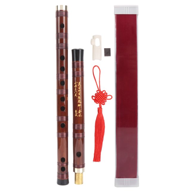 EKey Flûte en Bambou Sélectionné Sec Matériau Amer Traditionnel Dizi Instrument Set ZD02