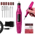thumbnail image 1 of Fofosbeauty Electric Nail Drill Machine Nail Drill Kit 20000 RPM Portable Nail Drill for Acrylic Nails, 6 Acrylic Gel Remover Nail Tools, Nail Polishing Machine Pedicure Set, Pink, 1 of 8