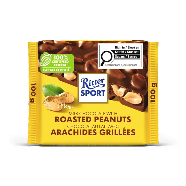 Ritter Sport Chocolat au Lait aux Arachides Roties 100 g