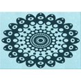 thumbnail image 1 of Ahgly Company Machine Washable Indoor Rectangle Transitional Medium Teal Green Area Rugs, 2' x 3', 1 of 7