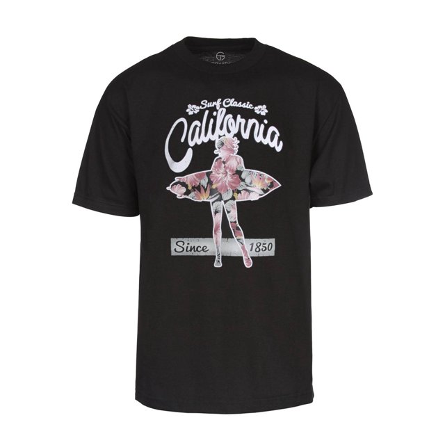 California Pride Mens Short-Sleeve T-Shirts - Surfer Girl - Small