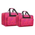 thumbnail image 3 of jifeng 2Pcs Sewing Machine Carrying Case Sewing Supplies Outdoor Sewing Machine Bag Rose Red, 3 of 9