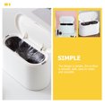 thumbnail image 4 of USHOBE Seau à Déchets pour Usage Quotidien Poubelle de Bureau Blanc PP Réutilisable 1 Pcs, 4 of 8