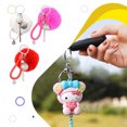 thumbnail image 3 of Becaristey Plush Pompom Wristlet Keychain Fashionable And Convenient Accessory For Everyday Easy To Durable Korean fans, 3 of 6
