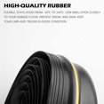 thumbnail image 2 of Universal Garage Door Bottom Threshold Seal Strip,Weatherproof Rubber DIY Weather Stripping Replacement, Not Include Sealant/Adhesive (20Ft, Black), 2 of 4