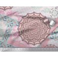 thumbnail image 3 of Soimoi Silk Fabric Floral & Mandala Patchwork Printed Craft Fabric by the Yard 42 Inch Wide, 3 of 3