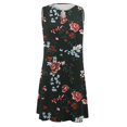 thumbnail image 5 of TJAZFJPA Robe Manteau pour Femmes Robe Élégante pour Femmes à Col Rond Robe Débardeur Robe Décontractée à Imprimé Floral Robes de Vacances Robe Courte Blanche, 5 of 5