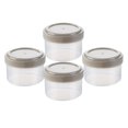 thumbnail image 2 of S SERENABLE 4Pcs Small Squeeze Bottles Portable Food Storage Container Seasoning Bottles Round Gray, 2 of 9
