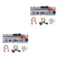 thumbnail image 2 of Shengyu PCI-E 1x to 16x Adapter with LED Indicators High Speed PCI- Extender Red 2Set, 2 of 6