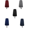 thumbnail image 4 of Wweixi Pleated Midi Skirt Comfortable Fit Black Polyester, 4 of 6