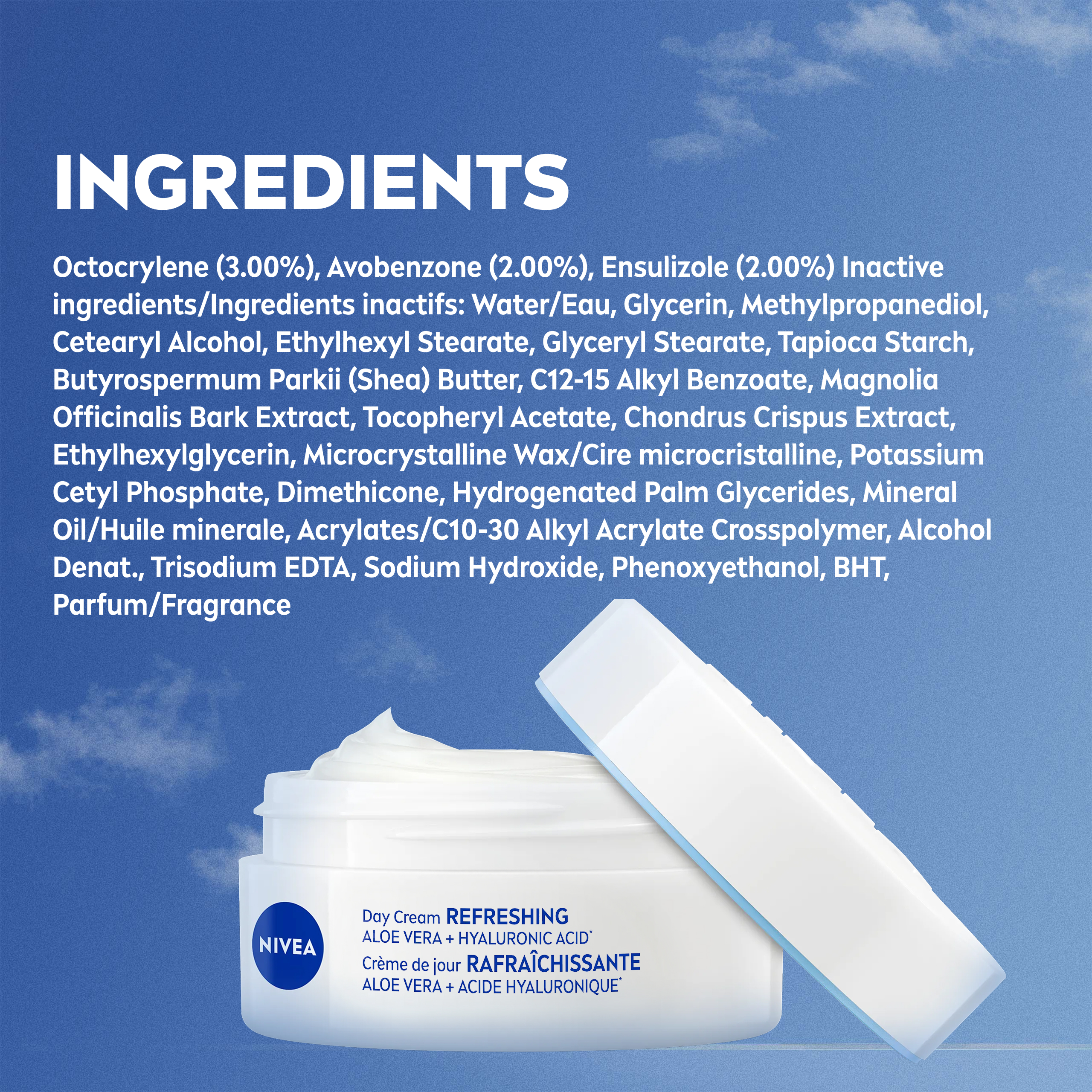 NIVEA Crème de Jour Rafraîchissante, Crème de Soin avec Aloe Vera, 50mL