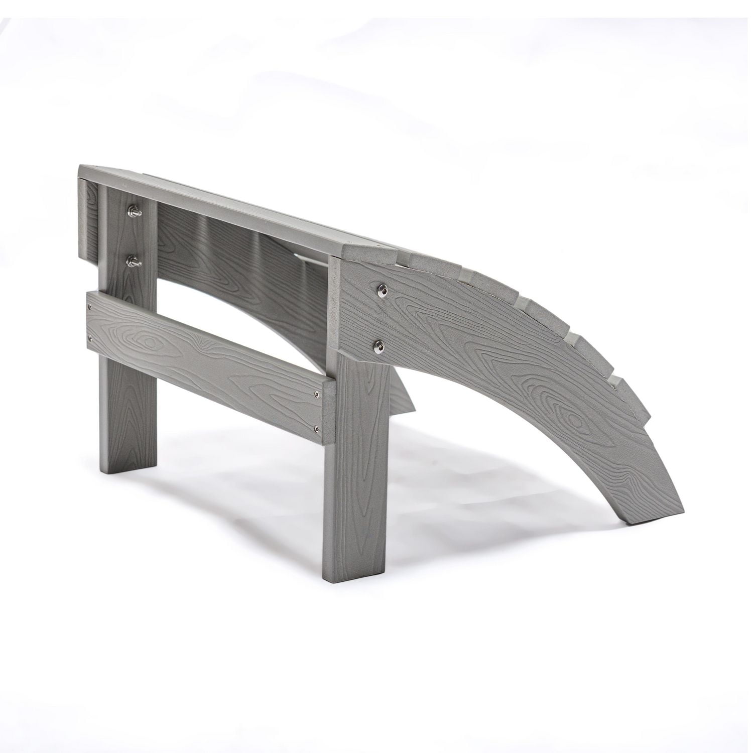 Repose-pieds extérieur Backyard Lifestyles – Polycarbonate, gris pâle – Résistant aux intempéries et protégé contre les UV