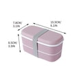 thumbnail image 2 of Yhmxh Lunch Box for Kids Kitchen Gadgets Food Grade Material Refrigerator Microwave Preservation Box, Double Layered Divided Children's Lunch Box Lunch Containers Bentgo Lunch Box, 2 of 2