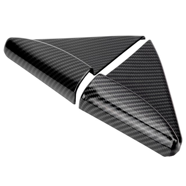 ANGGREK Interior A Pillar Triangular Trim Windshield Decor Carbon Fiber Style Fit For Navara/NP300/Frontier 15-19,Windshield A Pillar Trim,A Pillar Triangular Decor