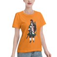 thumbnail image 2 of T-Shirt Basique à Manches Courtes pour Femmes Demon Slayer : Tanjirou et Nidouzi, 2 of 6
