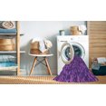 thumbnail image 2 of Ahgly Company Tapis d'Intérieur Rectangulaire Transitionnel Violet Lavable à la Machine, 7 Pieds x 10 Pieds, 2 of 7