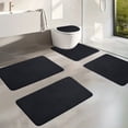 thumbnail image 5 of zanvin Bath Mats, Memory Foam Bath Mat 5 Set Bathroom Rugs for 5 Pcs Toilet Mats Universal Soft Comfortable Water Absorption Non-Slip Thick Machine Washable Easy Dry Dark Color, Gifts for Him, 5 of 5