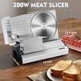 thumbnail image 2 of CUSIMAX Dual-Blade Electric Meat Slicer,8.7" Removable Blades,Adjustable Thickness, Detachable, for Meat, Cheese, Bread, 2 of 5