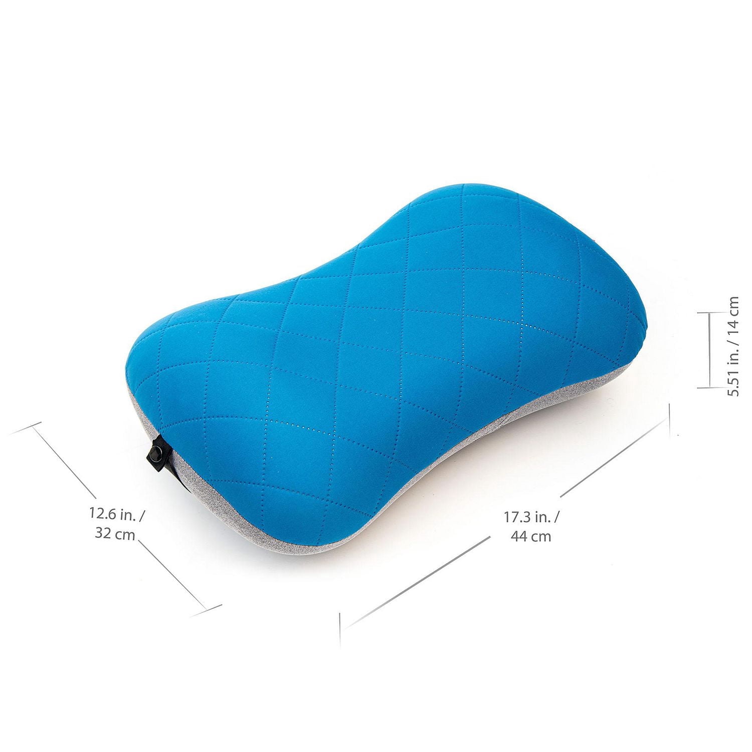 Ozark Trail, oreiller gonflable avec housse, ultra-léger, idéal pour le camping, la randonnée ou les voyages, convient à tous les âges, sac de transport inclus, couleur bleue.